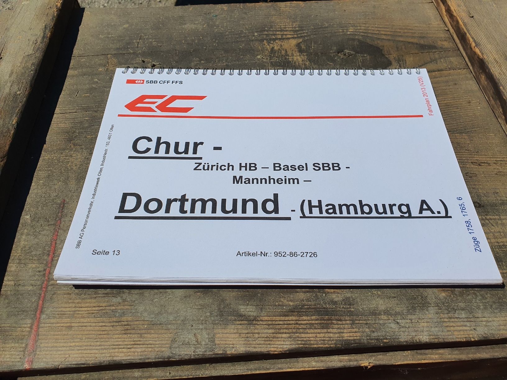 SBB/CFF/FFS Schilder: SBB CFF plaque de destination  – Gebraucht aus Lavey-Village von Lofoten93 1