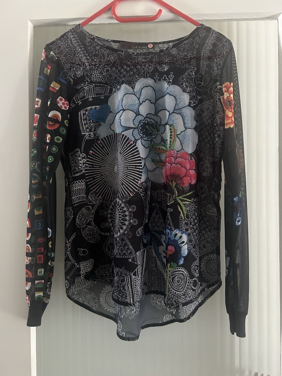 Desigual Tuniche: Desigual Langarm Shirt Gr. S – Usato da Allschwil venduto da meeresperle