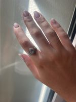 Ring mit Labradorit Stein silberfarben gebraucht
