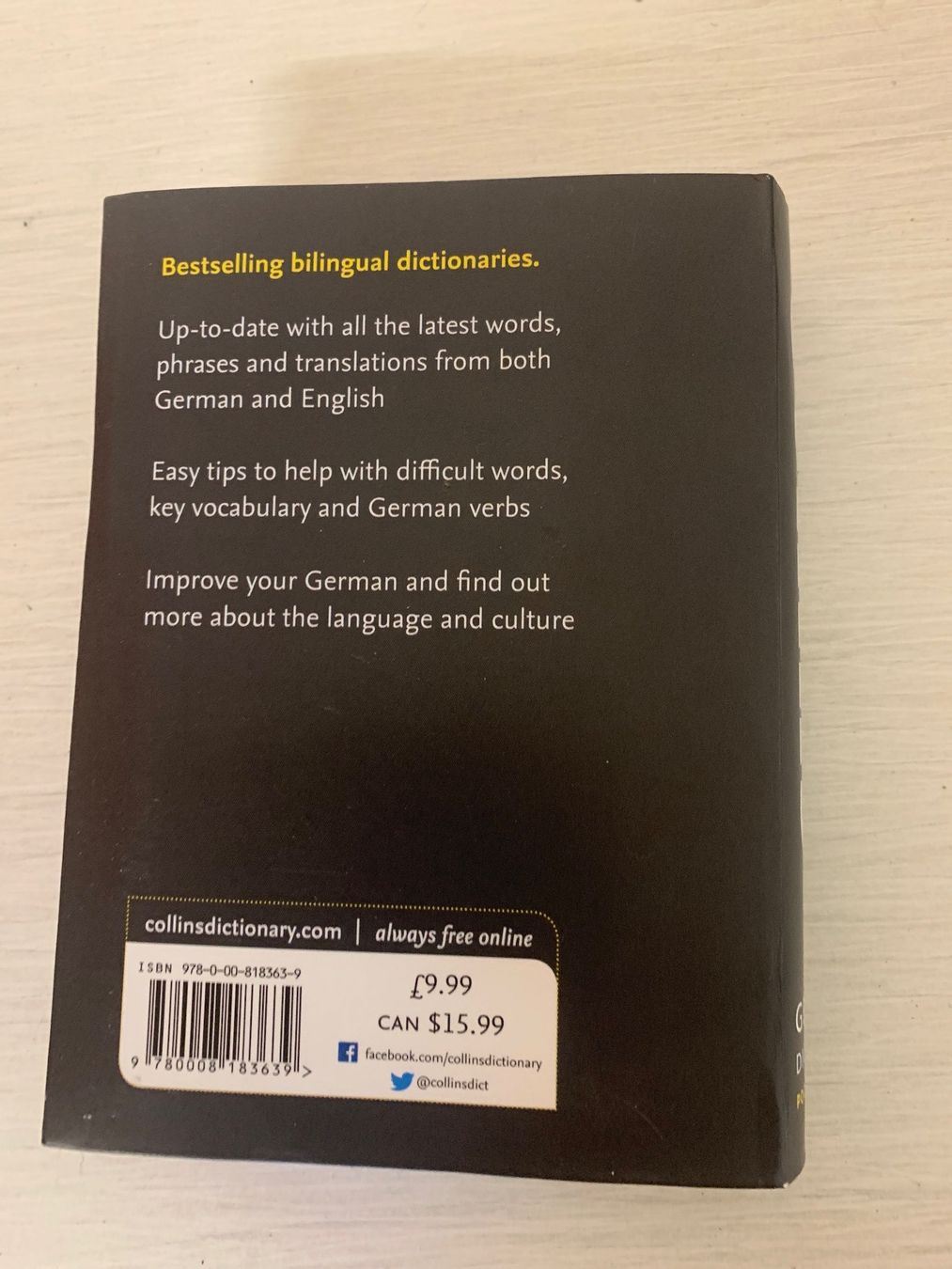 Libri: COLLINS Wörterbuch – Usato da Thun venduto da jeff070 2
