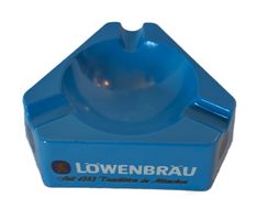 Löwenbräu Bier Aschenbecher / 60er/70er Jahre Kunststoff