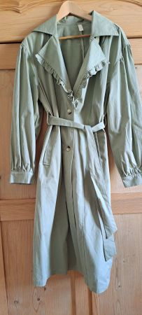 Pastellgrüner Trenchcoat Gr. M/L