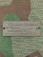 Herstellerschild von Luftschutzgerät 2. Weltkrieg