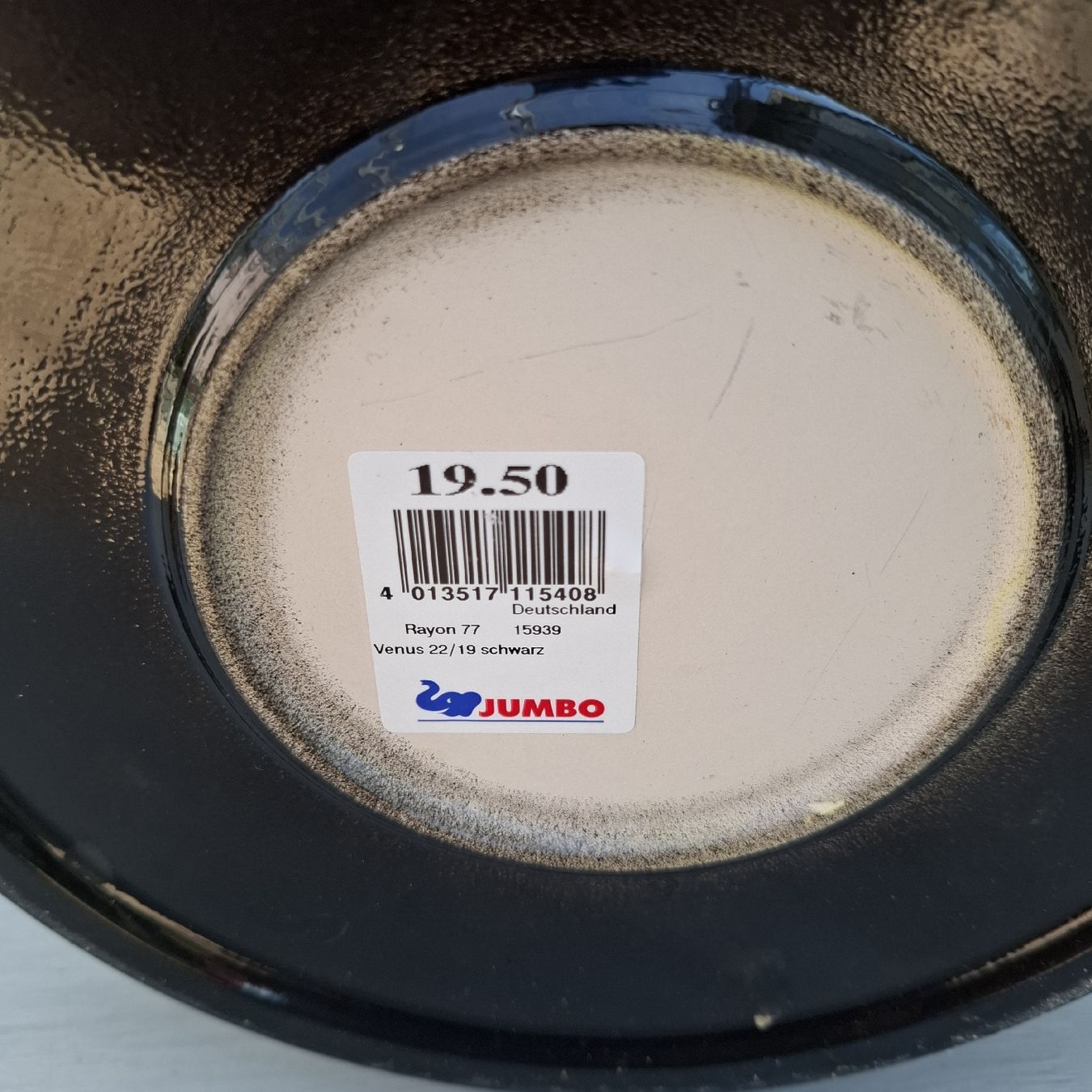 Luwasa Vasi per fiori: Schwarzer Topf von Jumbo, Venus, 22cm Durchmesser – Usato da Emmen venduto da Tigerlady 4