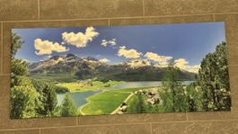 Fotodruck, Engadin im Frühling