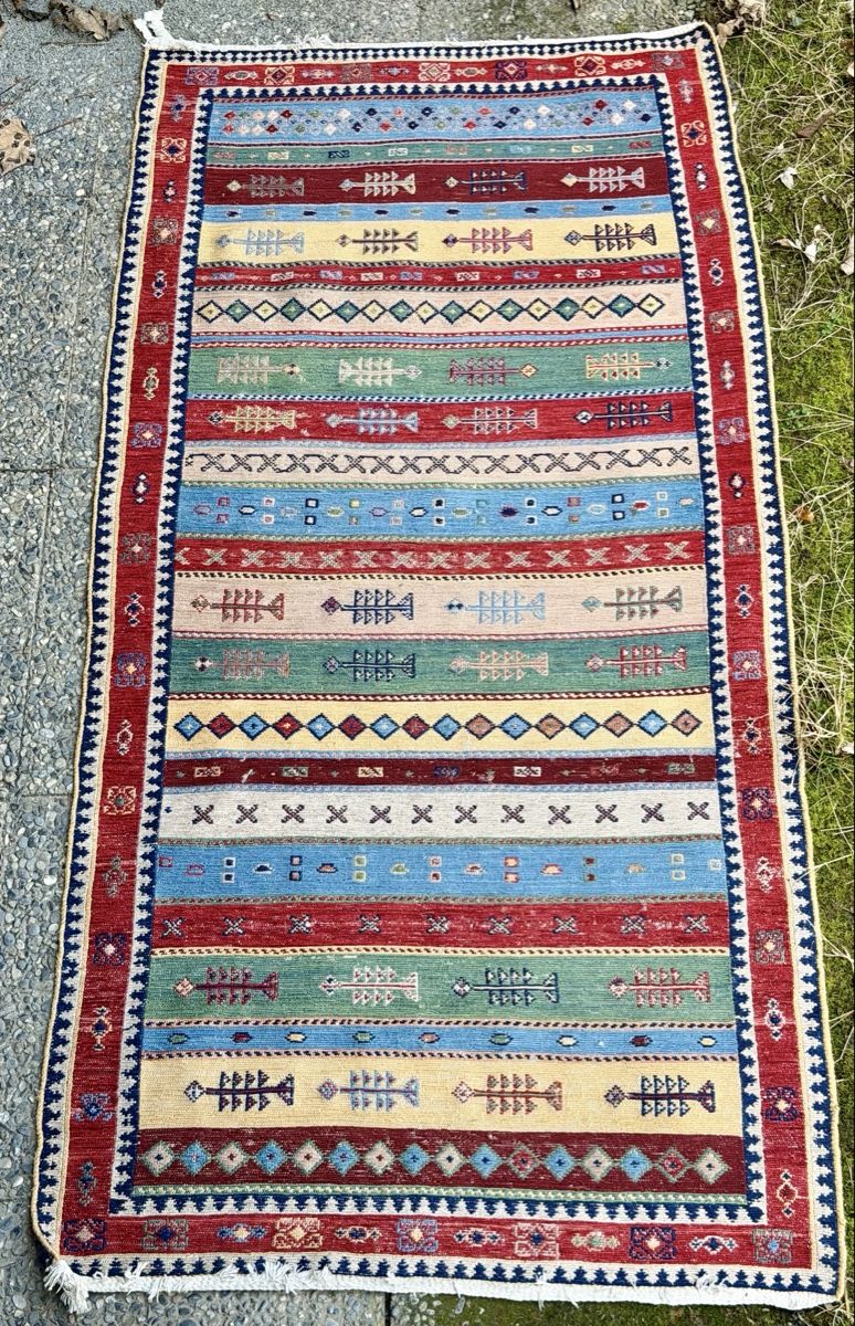 Tappeti: Oriental Persian  Wool Hand Knotted Hallway Hall  – Usato da Lausanne venduto da artnouveau04