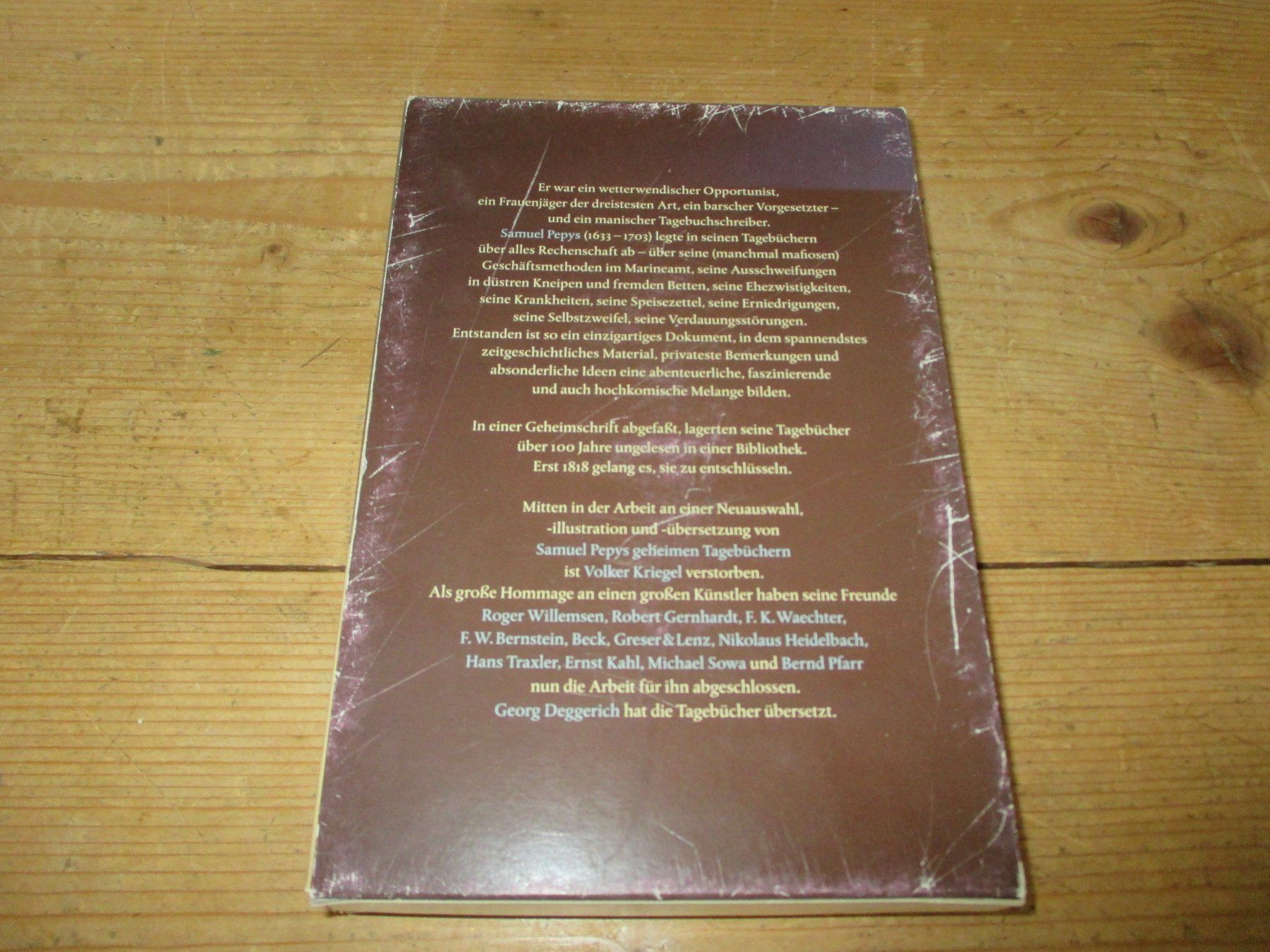 Libri: Samuel Pepys - Die geheimen Tagebücher – Usato da Flims - Dorf venduto da Stagediver 1