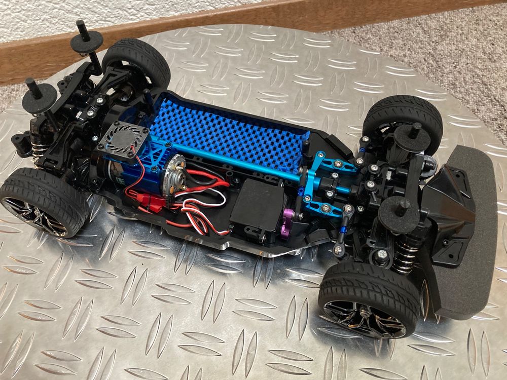 Runup Chassis-Rahmen Für TT-02 RC Auto - Metall & Kohlefaser Bausatz