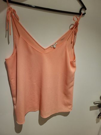 River Island Top, Gr. 38, lachsfarben - Sommerlich leicht!