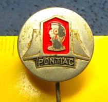 PONTIAC US-XCAR AUTO LOGO GEPRÄGT ANSTECKNADEL VINTAGE OLDI