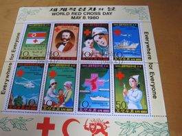 Lot S 1980 RED Cross BLOCK Chorea