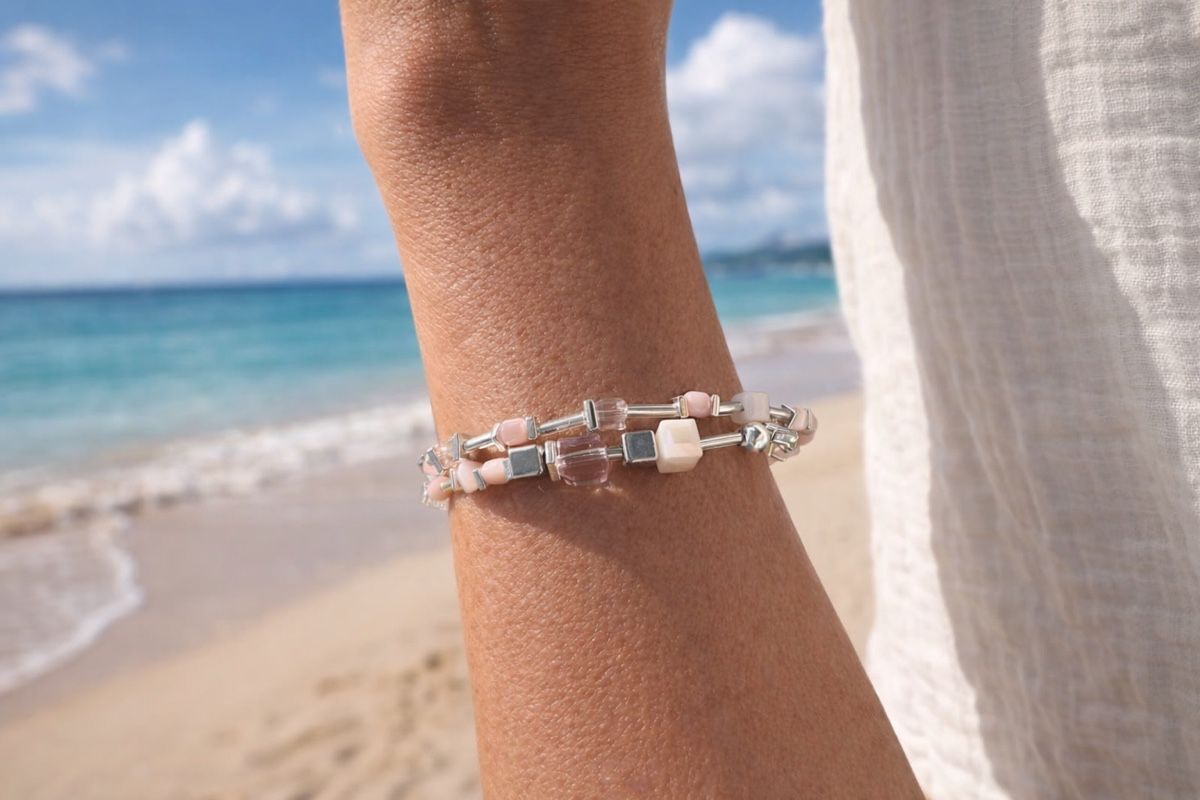 Armbänder & -reifen: Doppelarmband, silber, perlmutt, rosenquarz – Neu und originalverpackt aus Niederglatt ZH von Silberschmuck-design 2