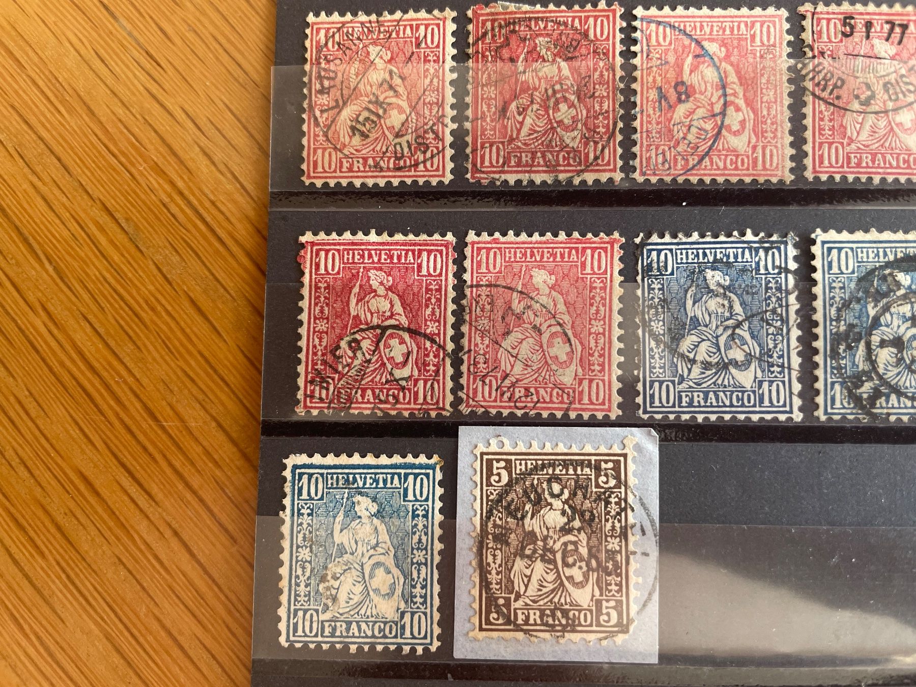 Alle Briefmarken: 16 "Helvetia assise" dès 1865 – Gebraucht aus Sonceboz-Sombeval von Comment2 1