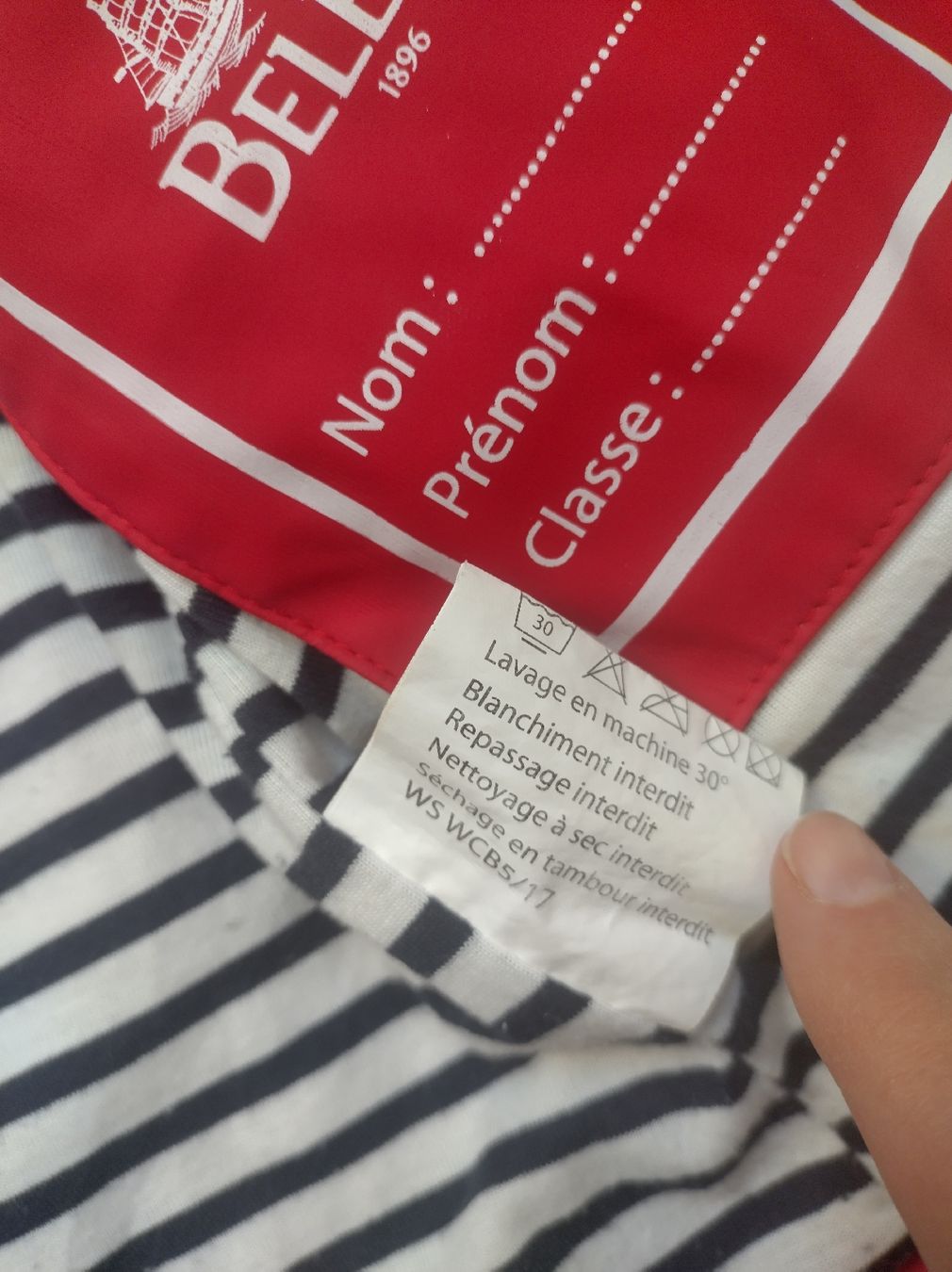 Giacche & Cappotti: Übergangsjacke Belem Rot mit Streifenmuster – Usato da Brig venduto da i1i_6r6t 1