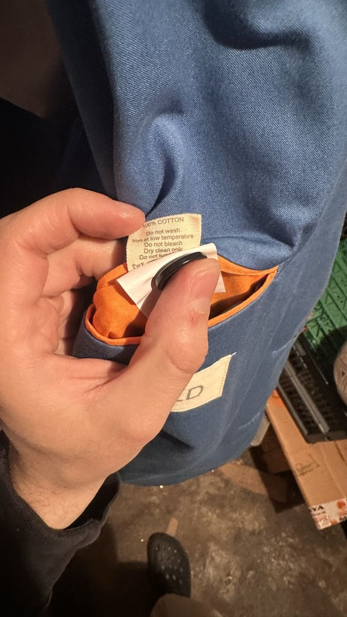 Giacche: Afield Blazer aus 100% Baumwolle, Größe 4, Stahlblau – Usato da Basel venduto da m_carrino 4