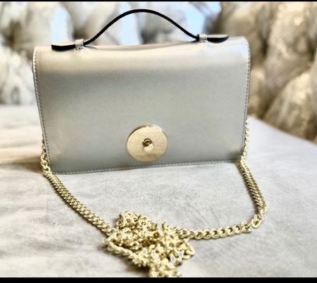 Borsettina Silver in pelle