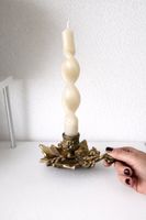 Bougeoir ancien en laiton – style Art Nouveau