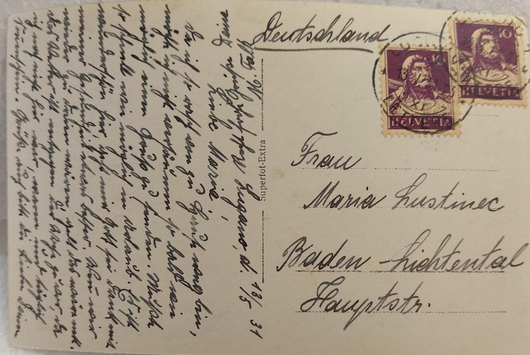 Cartoline postali: LUGANO - PARADISO - 1931 – Usato da Delémont venduto da Domdom1 1