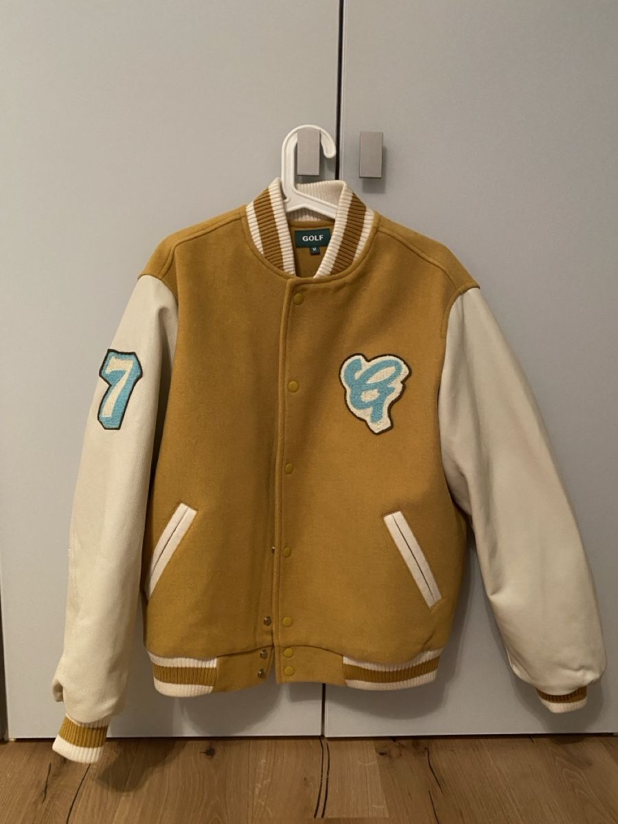 Jacken: Golf Wang Varsity Jacket - Size M - Mustard Yellow – Neu (gemäss Beschreibung) aus Greppen von birdiehunter1304