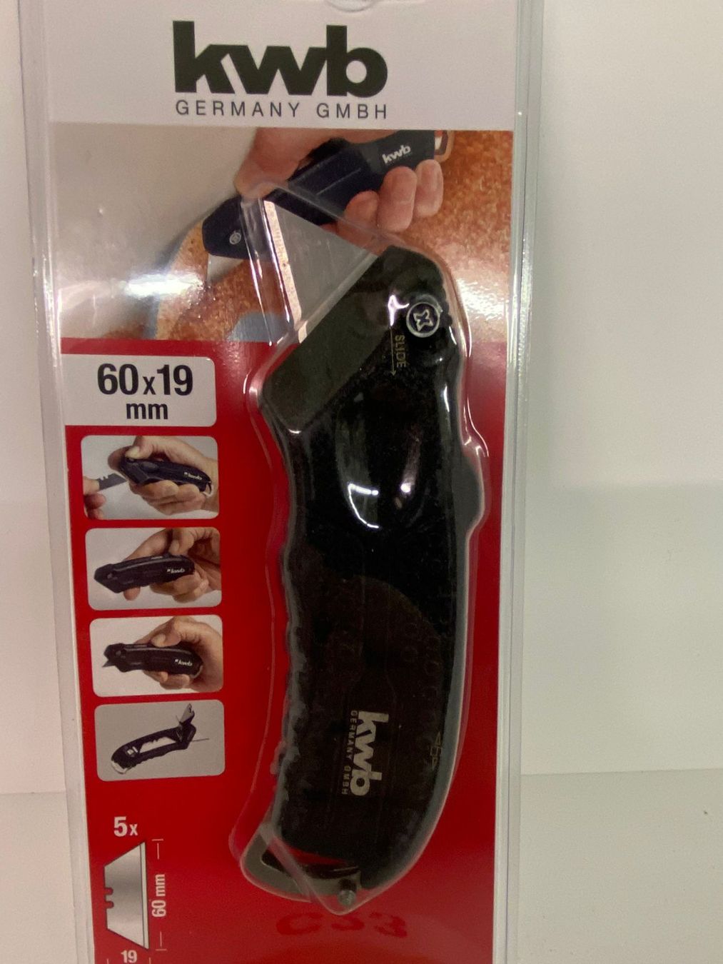 Coltelli tascabile: KWB Cutter Messer mit 5 klingen C23 – Nuovo (secondo la descrizione) da Heerbrugg venduto da ProBau-Liq 3