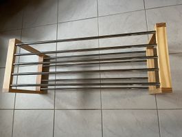 Schuhgestell Holz Metall 5 Ablagen gebraucht