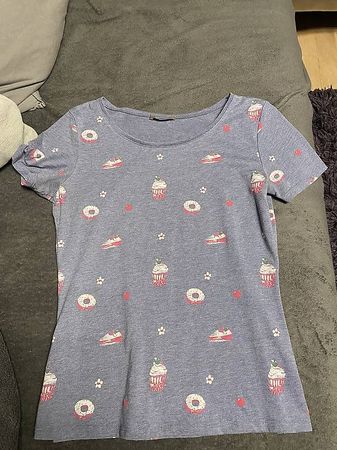 ORSAY T-SHIRT MIT MUSTER GR. S