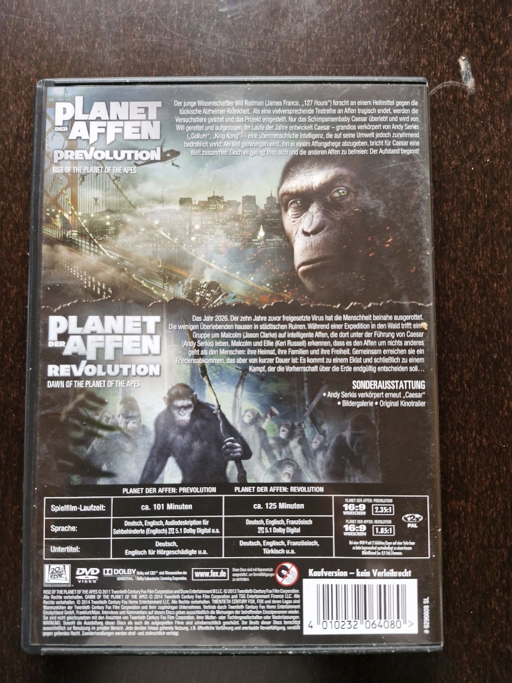 Alle DVDs: 2 DVD Planet der Affen – Gebraucht aus Disentis/Mustér von epa_862v 5