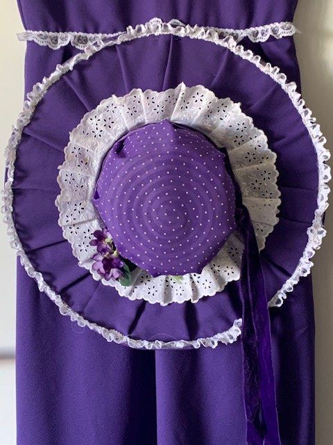 Kleider: Biedermeier Kleid mit Hut und Stoffbeutel – Gebraucht aus Gundetswil von Egro100 6