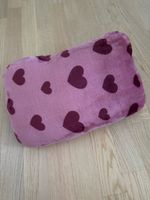 Neues pinkes Kissen mit Herzmuster – 40 × 20 cm  Be