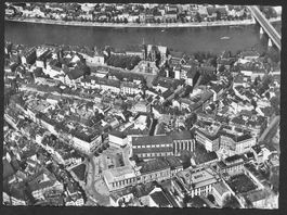 Basel Fliegeraufnahme Partie um Münster