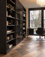 Porro System Regal 311cm – Hemlock Nero / Smoke Glas