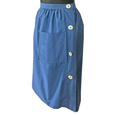 Jupe Rock M/L seitl Knopfverschl grosse Tasche VINTAGE 1950s