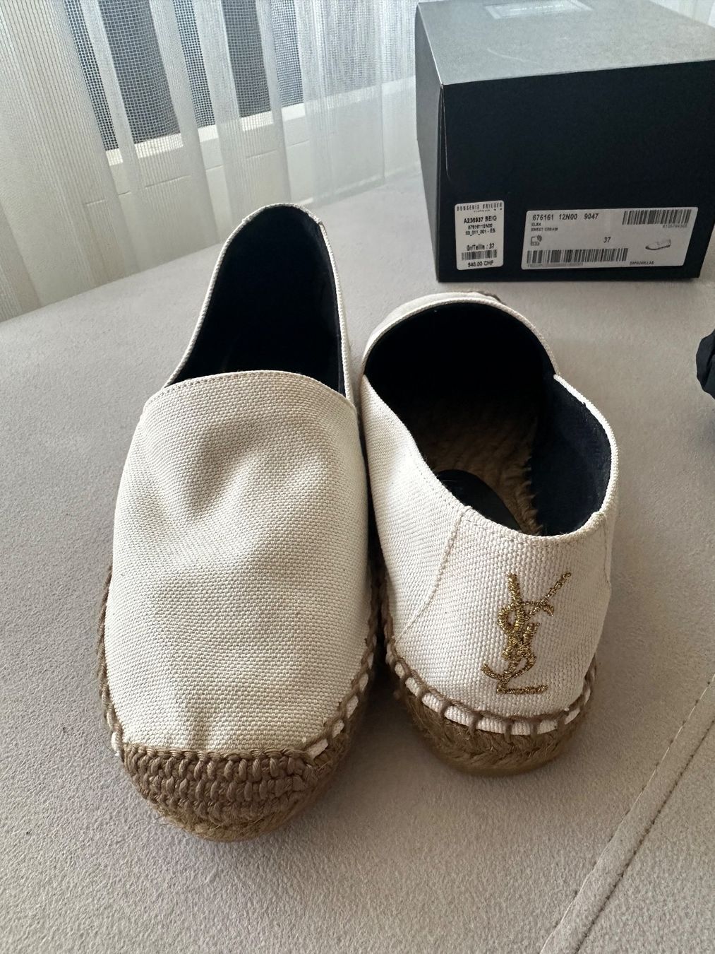 Saint Laurent Damenschuhe: Neue YSL Schuhe / Espadrilles Grösse 37 – Neu und originalverpackt aus Cham von CBirinci