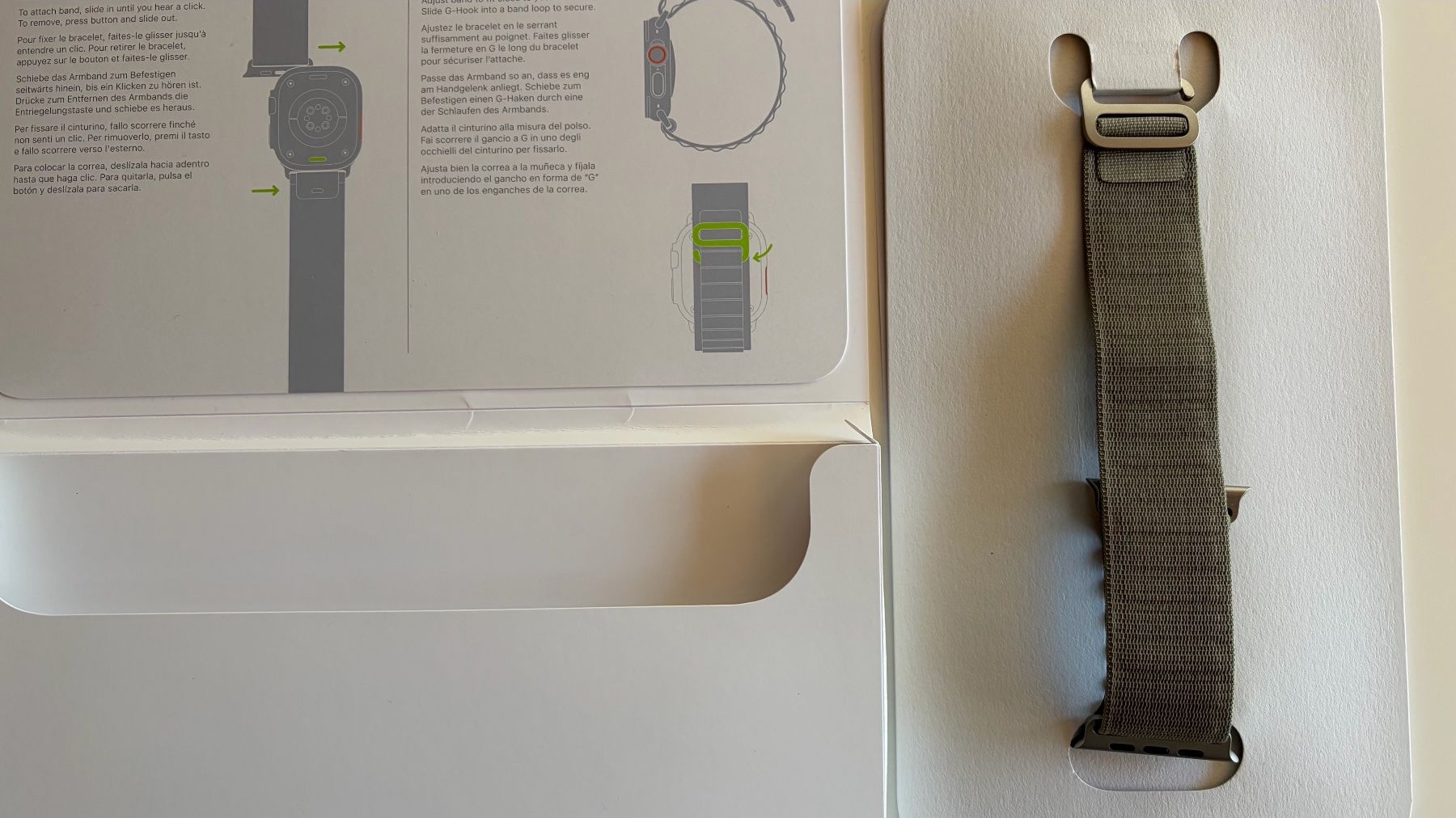 Apple Bracciali & Braccialetti: Apple Watch - Olive Alpine Loop Armband – Nuovo e nell'imballaggio originale da Haslen AI venduto da gandalfri 2