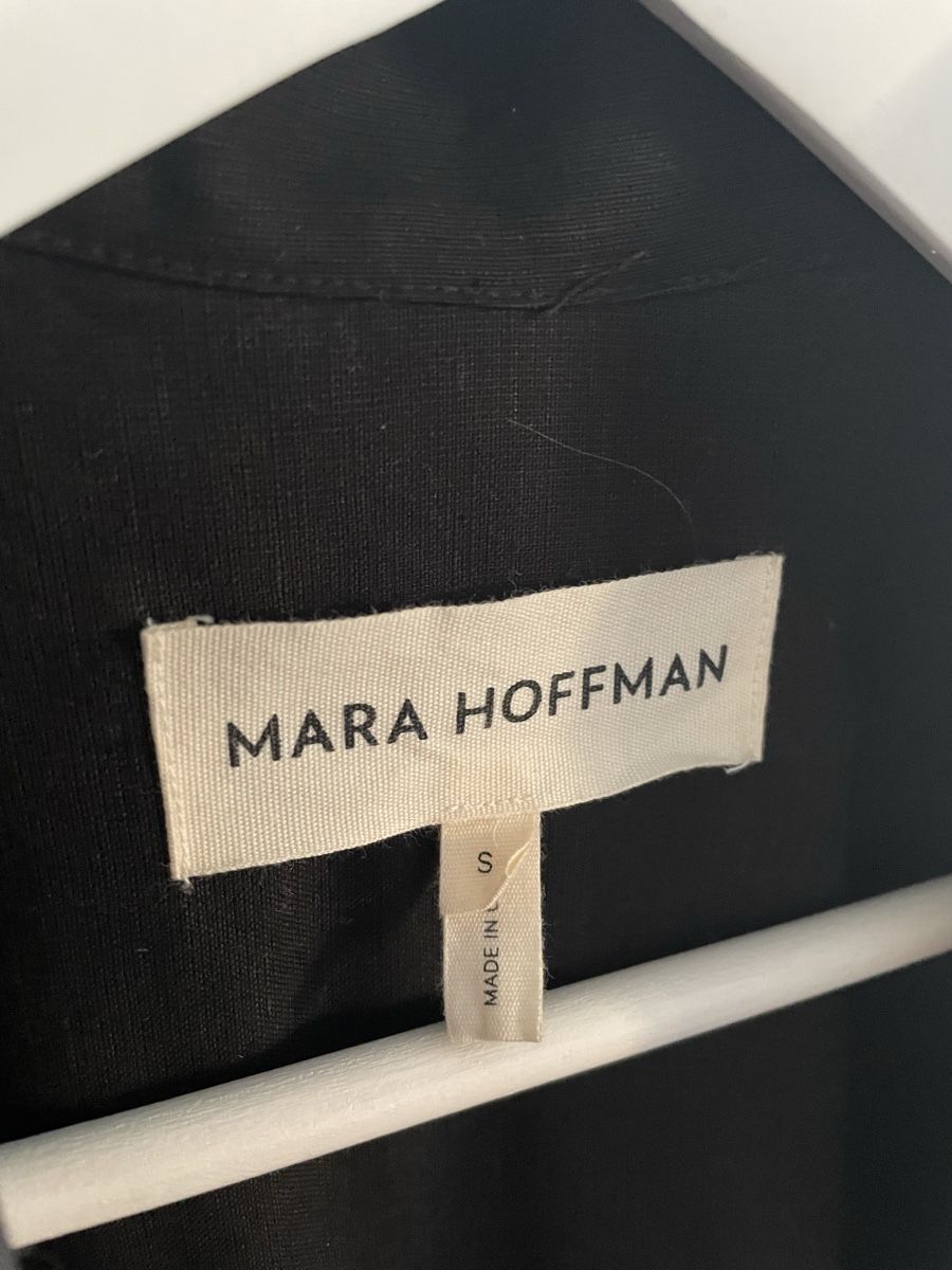 Cappotti: Mara Hoffman Leinen-Mantel, Schwarz, Gr. S, Neu – Nuovo (secondo la descrizione) da Zürich venduto da auto-moto 1