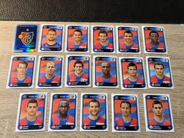 Panini Champions League 2010-11 FC Basel Komplett 17x Bilder