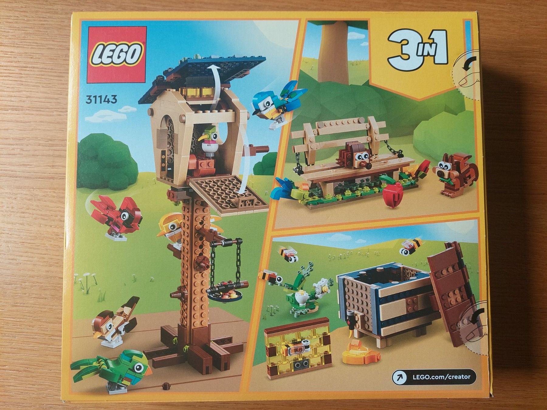 LEGO Creator 31143 Vogelhaus Blaumeise Igel Biene Frühling (Neu und ...