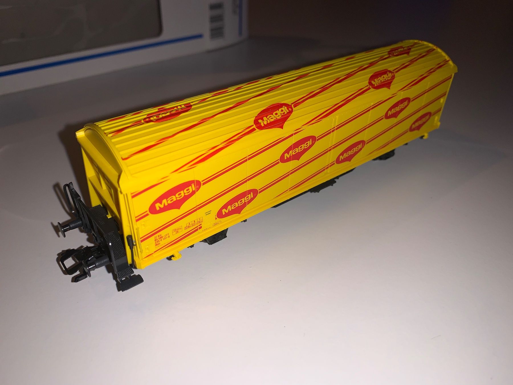 Märklin Modellini di ferrovie: 4 Stk. Märklin Maggie Güterwagen der SBB CFF FFS – Usato da Luzern venduto da FRT93 2
