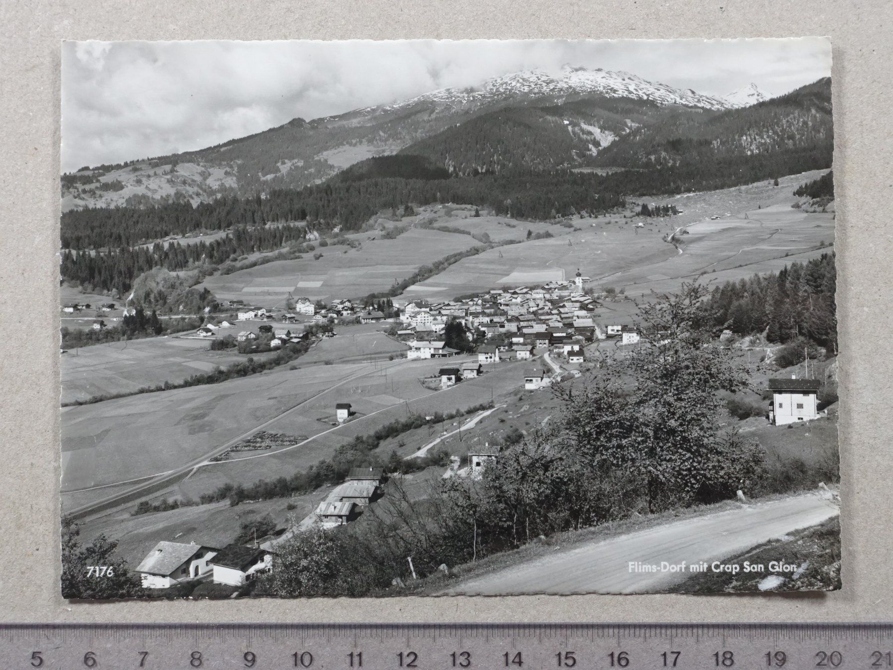 Cartoline postali: Flims - Dorf, Crap San Gion – Usato da Lenzburg venduto da fh1