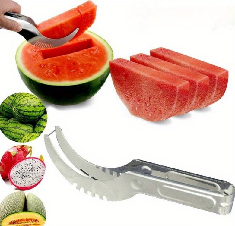 Depot Wassermelonenschneider Mit 12 Klingen – Edelstahl, Einfache Handhabung, Für Melonen & Obst, 37x32x7 Cm