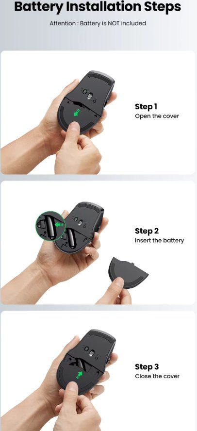 Mouse: UGREEN Bluetooth & 2,4G Dual-Mode Wireless Maus Mouse – Nuovo e nell'imballaggio originale da Romanshorn venduto da pfimex 7