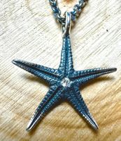 Traumft! Seestern-Anhänger mit Diamant - Handarbeit