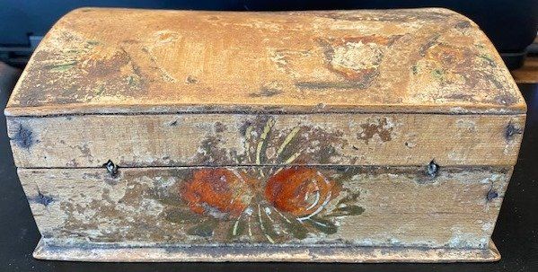 Cassapanche: Coffret de mariage peint - année 1800 – Usato da Epagny venduto da Kariba 2