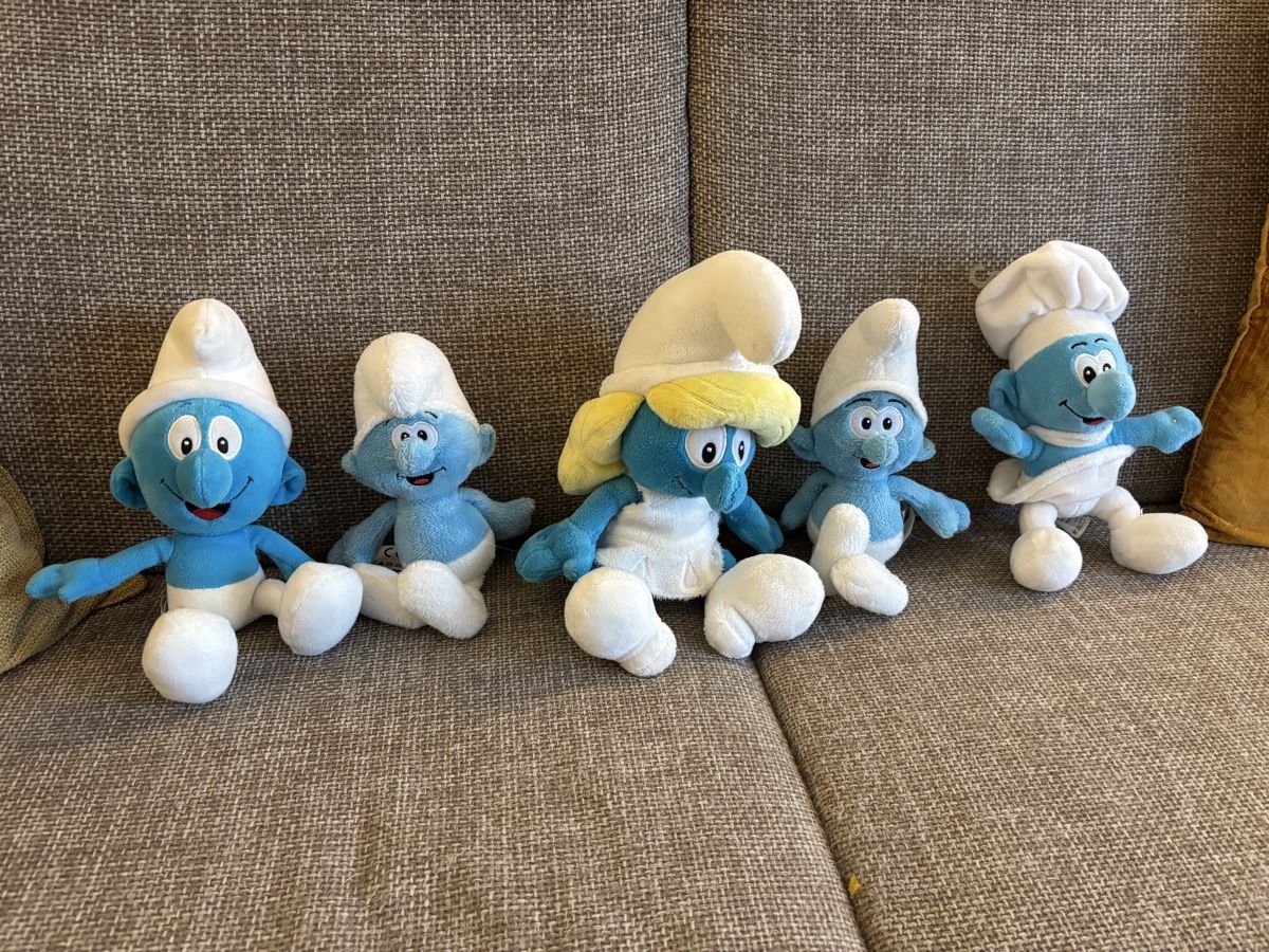 Giocattoli: schtroumpfs 5 peluches – Nuovo (secondo la descrizione) da Cossonay-Ville venduto da seb_grizli