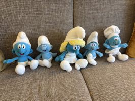 schtroumpfs 5 peluches