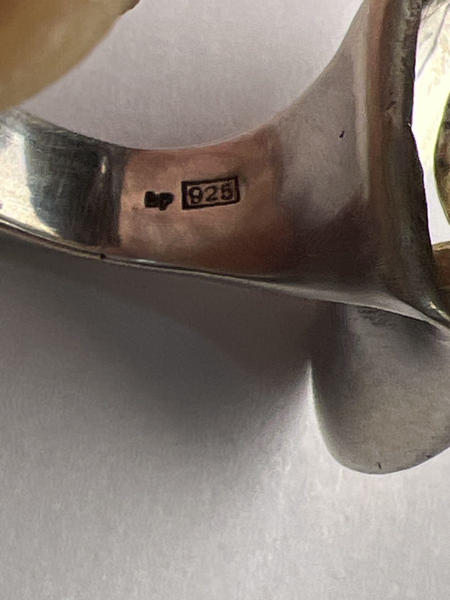 Anelli: Bague Argent 925 Design Abstrait vintage – Usato da Chenens venduto da anasantos90 3