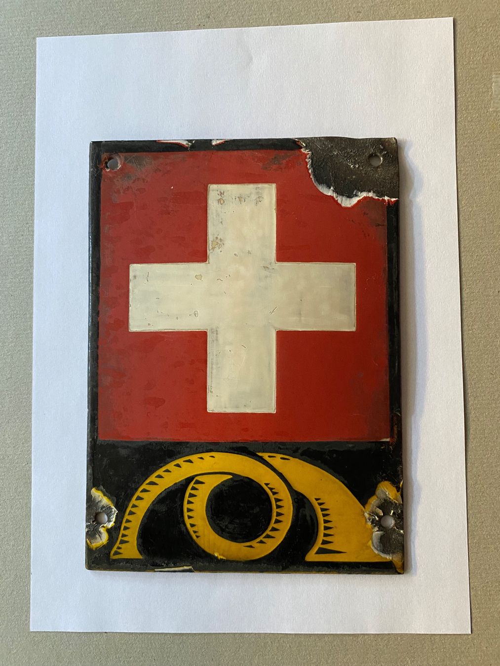Schilder: Altes Email Schild Postkutsche – Gebraucht aus Basel von ota_2f9m 4