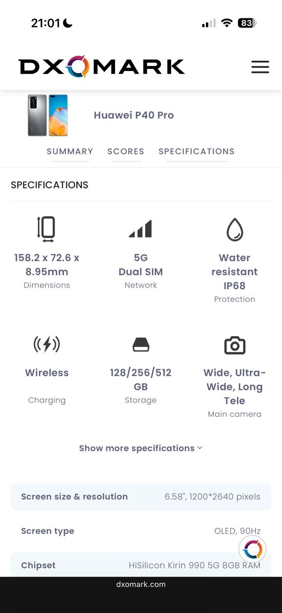 Huawei Handys / Smartphones: HUAWEI P40 Pro+, 512Gb, 8Gb RAM, EMUI 12, Android – Gebraucht aus Buchs AG von te.qui.la 7