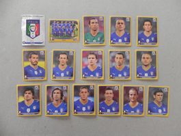 Panini Fussball WM Südafrika  2010 Italien 16 Stk. 410 - 428