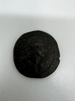 Antike Muenze Bronzefarben ca 2.8cm gut erhalten